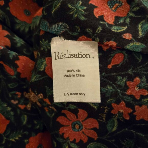 Realisation Par Montague Dress | Black Batik Floral | XXL | Excellent Condition - Picture 6 of 6